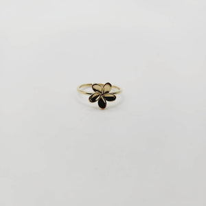 READY TO SHIP Mini Frangipani Ring - 9k Solid Gold FJD$