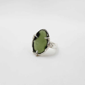 READY TO SHIP Free Flow Seaglass Ring - 925 Sterling Silver FJD$