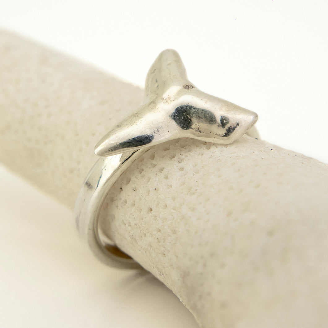 READY TO SHIP Bull Shark Tooth Ring - 925 Sterling Silver FJD$