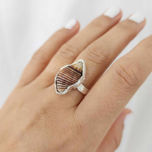 Load image into Gallery viewer, READY TO SHIP Free Flow Shell Ring - 925 Sterling Silver FJD$
