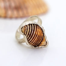Load image into Gallery viewer, READY TO SHIP Free Flow Shell Ring - 925 Sterling Silver FJD$
