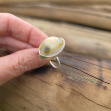 Load image into Gallery viewer, READY TO SHIP Bezel Set Shell Ring - 925 Sterling Silver FJD$
