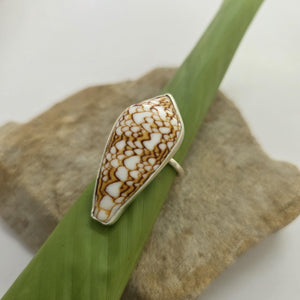 READY TO SHIP Bezel Set Shell Ring - 925 Sterling Silver FJD$