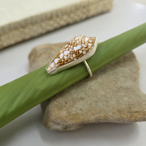READY TO SHIP Bezel Set Shell Ring - 925 Sterling Silver FJD$