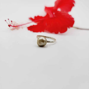 READY TO SHIP Fiji Keshi Pearl Ring - 925 Sterling Silver FJD$