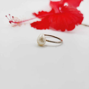 READY TO SHIP Fiji Keshi Pearl Ring - 925 Sterling Silver FJD$