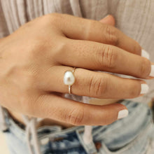 Load image into Gallery viewer, READY TO SHIP Fiji Keshi Pearl Ring - 925 Sterling Silver FJD$
