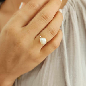 READY TO SHIP Fiji Keshi Pearl Ring - 925 Sterling Silver FJD$