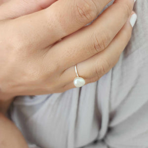 READY TO SHIP Fiji Keshi Pearl Ring - 925 Sterling Silver FJD$