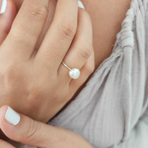 READY TO SHIP Fiji Keshi Pearl Ring - 925 Sterling Silver FJD$