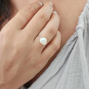 READY TO SHIP Fiji Keshi Pearl Ring - 925 Sterling Silver FJD$