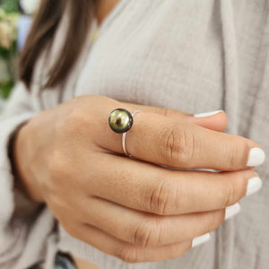 READY TO SHIP Fiji Keshi Pearl Ring - 925 Sterling Silver FJD$
