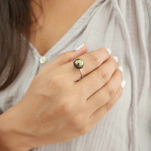 READY TO SHIP Fiji Keshi Pearl Ring - 925 Sterling Silver FJD$