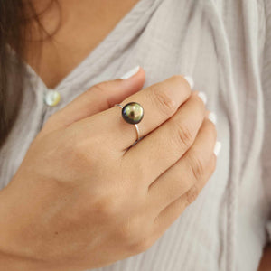 READY TO SHIP Fiji Keshi Pearl Ring - 925 Sterling Silver FJD$
