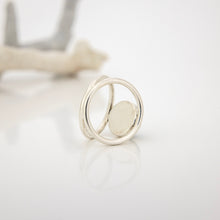 Load image into Gallery viewer, READY TO SHIP Fiji Saltwater Pearl Double Band Ring - 925 Sterling Silver FJD$

