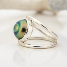 Load image into Gallery viewer, READY TO SHIP Fiji Saltwater Pearl Double Band Ring - 925 Sterling Silver FJD$
