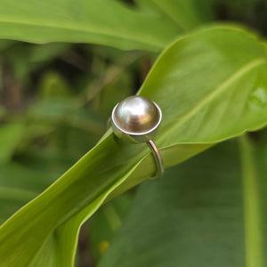 READY TO SHIP Civa Fiji Bezel Set Pearl Ring - 925 Sterling Silver FJD$