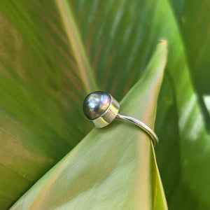 READY TO SHIP Civa Fiji Bezel Set Pearl Ring - 925 Sterling Silver FJD$
