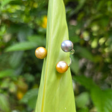 Load image into Gallery viewer, READY TO SHIP Civa Fiji Saltwater Pearl Trio Ring - 925 Sterling Silver FJD$
