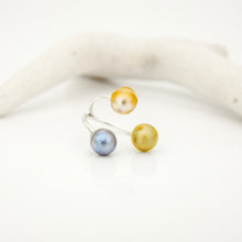 Load image into Gallery viewer, READY TO SHIP Civa Fiji Saltwater Pearl Trio Ring - 925 Sterling Silver FJD$

