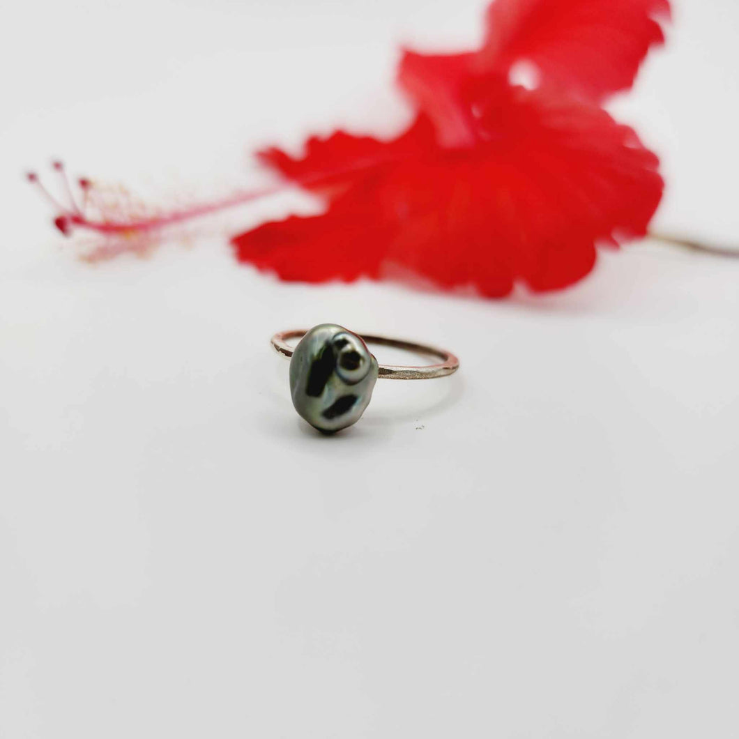 READY TO SHIP Fiji Keshi Pearl Ring - 925 Sterling Silver FJD$