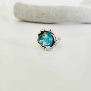 CONTACT US TO RECREATE THIS SOLD OUT STYLE Adorn Pacific x Hot Glass Free Flow Ring - 925 Sterling Silver l FJD$