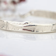 Load image into Gallery viewer, READY TO SHIP Civa Fiji Pearl Organic Cast Bracelet with Frangipani charm - 925 Sterling Silver FJD$
