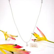 Load image into Gallery viewer, READY TO SHIP Freshwater Pearl Necklace &amp; Earring Set - 925 Sterling Silver FJD$
