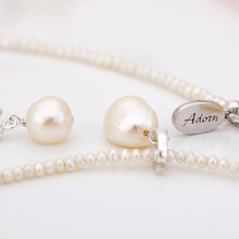 Load image into Gallery viewer, READY TO SHIP Freshwater Pearl Necklace &amp; Earring Set - 925 Sterling Silver FJD$
