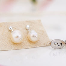 Load image into Gallery viewer, READY TO SHIP Freshwater Pearl Necklace &amp; Earring Set - 925 Sterling Silver FJD$
