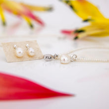 Load image into Gallery viewer, READY TO SHIP Freshwater Pearl Necklace &amp; Earring Set - 925 Sterling Silver FJD$
