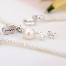 Load image into Gallery viewer, READY TO SHIP Freshwater Pearl Necklace &amp; Earring Set - 925 Sterling Silver FJD$
