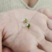 Load image into Gallery viewer, CUSTOM Peridot Stud Earring Setting - 14k Gold Fill
