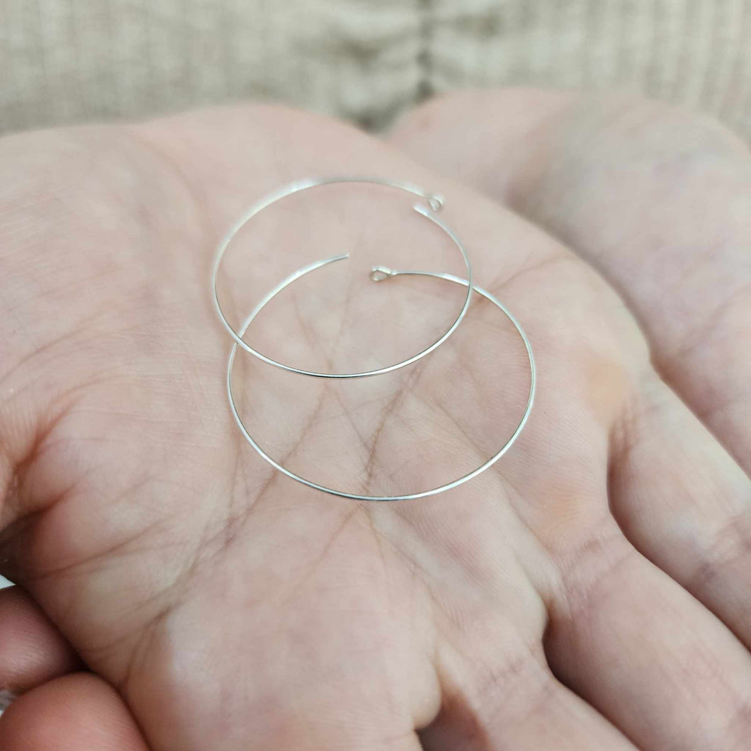 CUSTOM Endless Hoop Earring Setting - 925 Sterling Silver