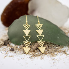 Load image into Gallery viewer, READY TO SHIP Shark Tooth Earrings - 18k Gold Vermeil FJD$
