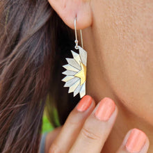 Load image into Gallery viewer, READY TO SHIP Tefui Earrings - 925 Sterling Silver &amp; 18 Gold Vermeil Detail FJD$
