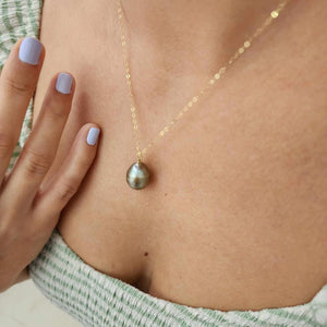 READY TO SHIP Graded Pearl Necklace #2195 - 14k Gold Fill FJD$