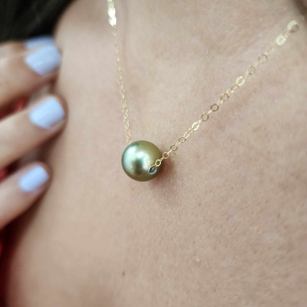READY TO SHIP Civa Fiji Saltwater Pearl Necklace - 14k Gold Fill FJD$