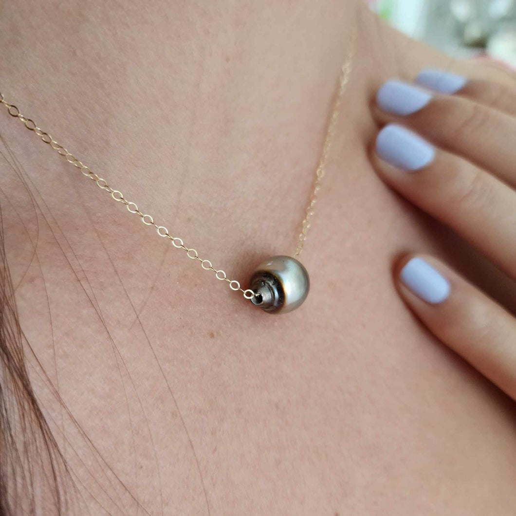 READY TO SHIP Civa Fiji Saltwater Pearl Necklace - 14k Gold Fill FJD$