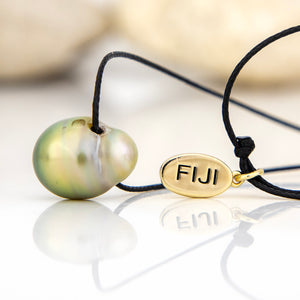 READY TO SHIP Civa Fiji Saltwater Pearl Unisex Necklace - Nylon FJD$