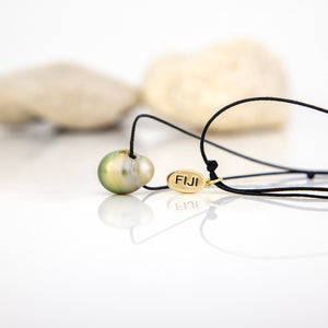 READY TO SHIP Civa Fiji Saltwater Pearl Unisex Necklace - Nylon FJD$