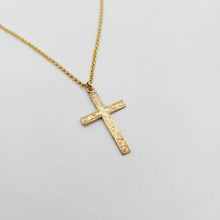 Load image into Gallery viewer, CUSTOM ENGRAVABLE - Cross Necklace - 14k Gold Fill FJD$ - Adorn Pacific - Necklaces

