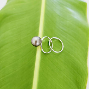 READY TO SHIP - Civa Fiji Saltwater Pearl Ring with Grade Certificate #2168 - 925 Sterling Silver FJD$ - Adorn Pacific - Rings