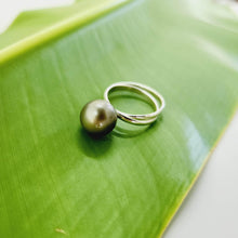 Load image into Gallery viewer, READY TO SHIP - Civa Fiji Saltwater Pearl Ring with Grade Certificate #2168 - 925 Sterling Silver FJD$ - Adorn Pacific - Rings
