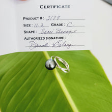 Load image into Gallery viewer, READY TO SHIP - Civa Fiji Saltwater Pearl Ring with Grade Certificate #2177 - 925 Sterling Silver FJD$ - Adorn Pacific - Rings

