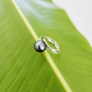 READY TO SHIP - Civa Fiji Saltwater Pearl Ring with Grade Certificate #2177 - 925 Sterling Silver FJD$ - Adorn Pacific - Rings