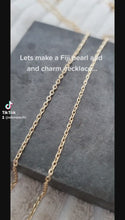 Load and play video in Gallery viewer, CONTACT US TO RECREATE THIS SOLD OUT STYLE Fiji Pearl and Starfish Charm Necklace in 14k Gold Fill OR 925 Sterling Silver - FJD$
