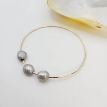 Load image into Gallery viewer, READY TO SHIP Freshwater Pearl Bangle - 14k Gold Fill FJD$ - Adorn Pacific - All Products
