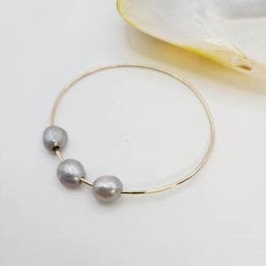 READY TO SHIP Freshwater Pearl Bangle - 14k Gold Fill FJD$ - Adorn Pacific - All Products