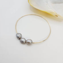 Load image into Gallery viewer, READY TO SHIP Freshwater Pearl Bangle - 14k Gold Fill FJD$ - Adorn Pacific - All Products
